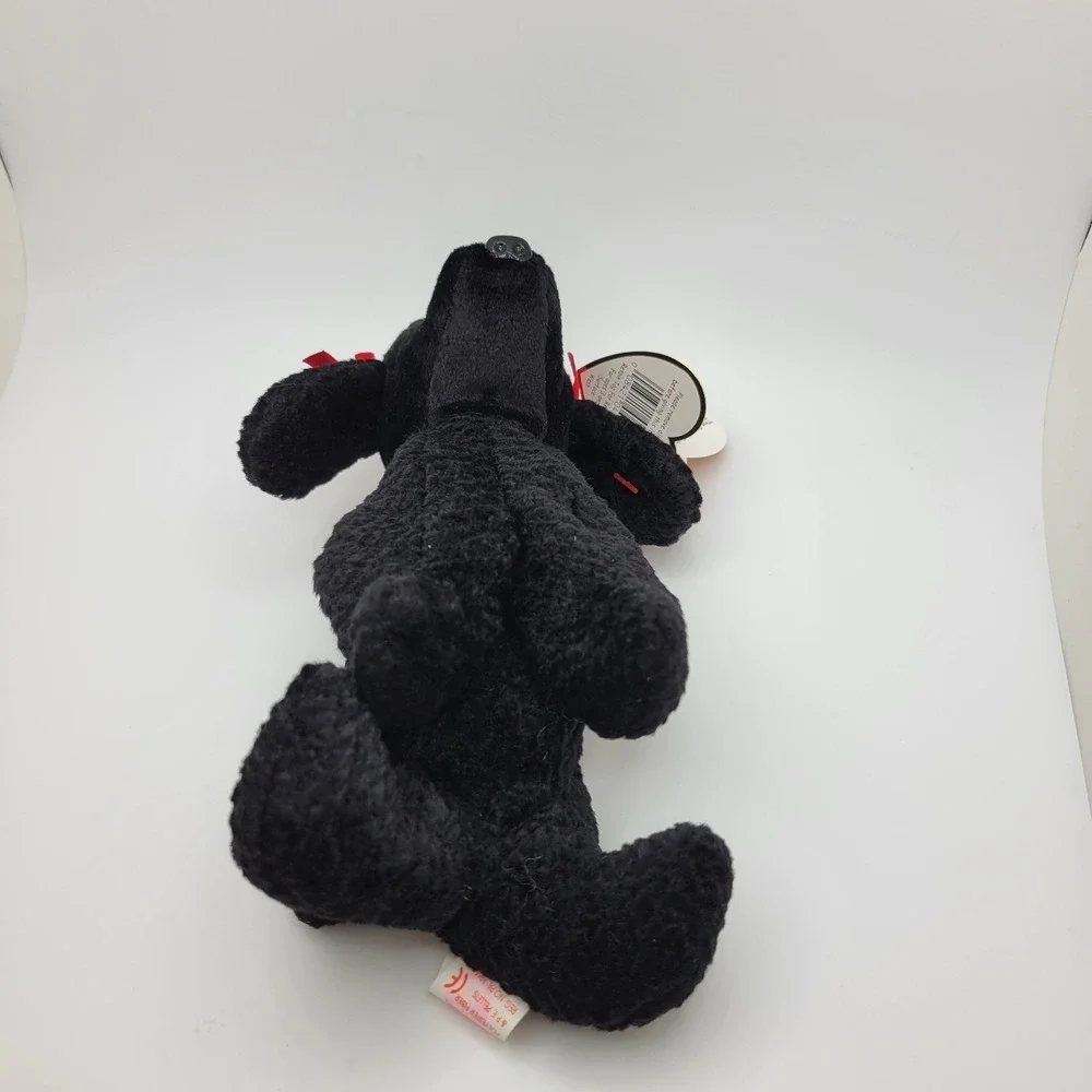 Ty Beanie Baby GiGi Black Poodle Plush w Red‎ Ribbons Original Tag Vintage 1997